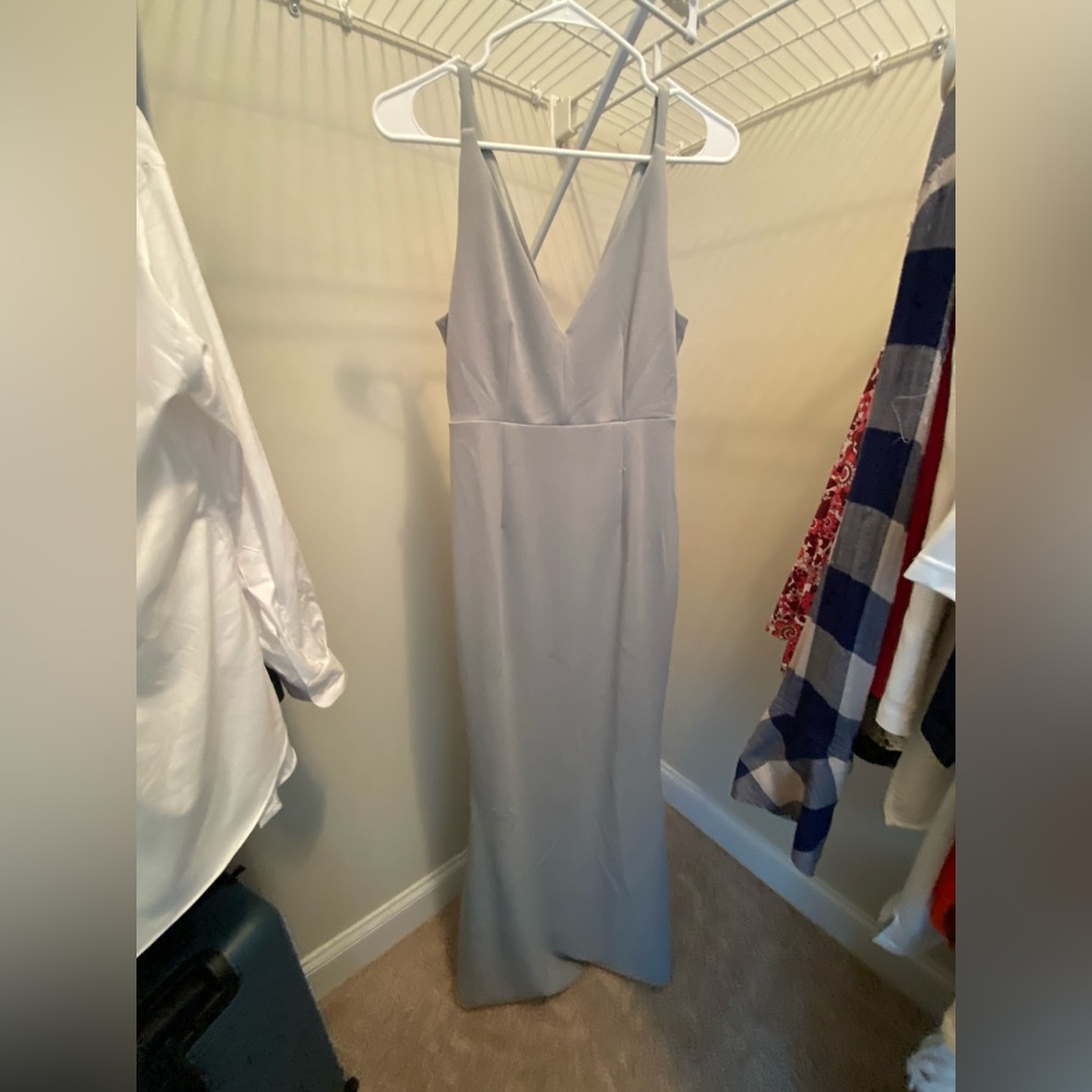 Lulus light blue maxi dress size small